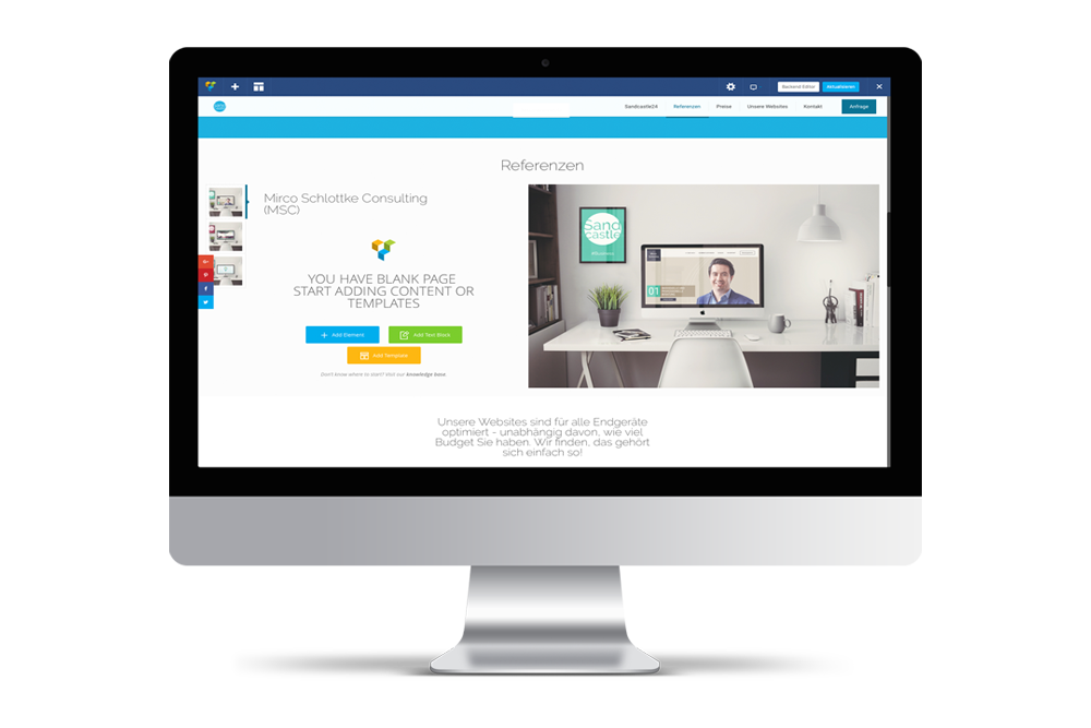 Sandcastle24 CMS System Wordpress